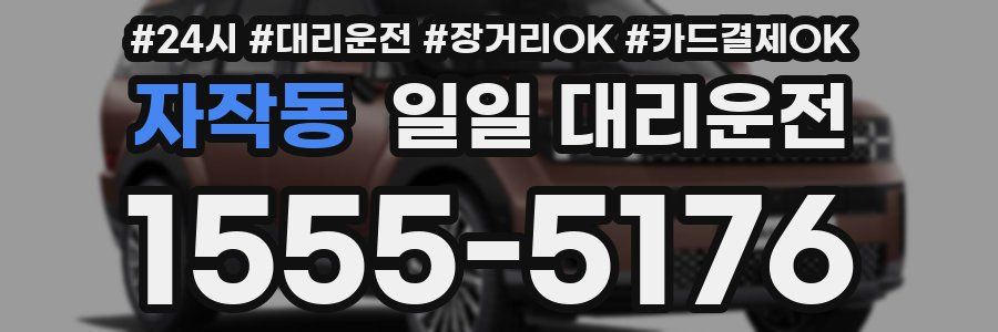 자작동 일일 대리운전