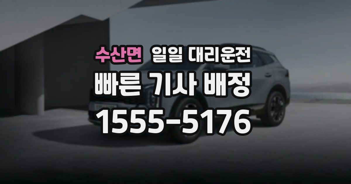 수산면 일일 대리운전