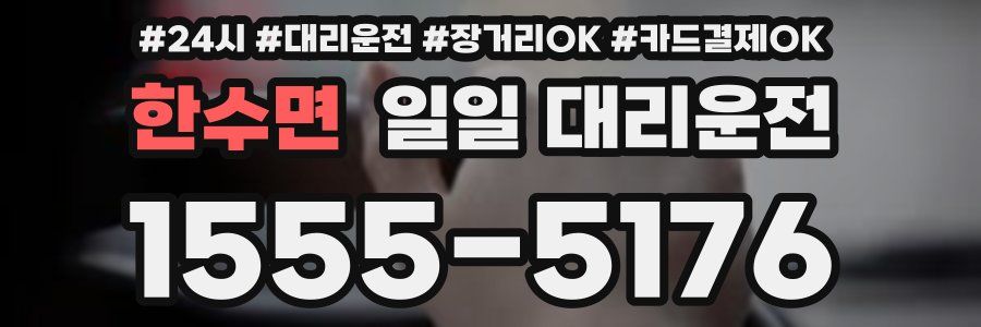 한수면 일일 대리운전
