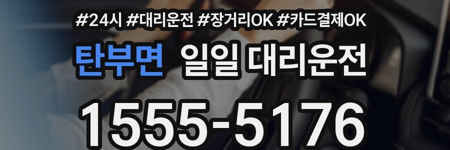 탄부면 일일 대리운전