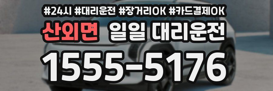산외면 일일 대리운전