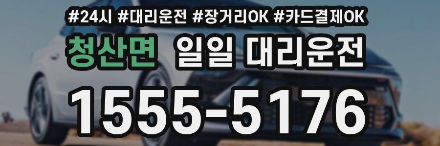 청산면 일일 대리운전