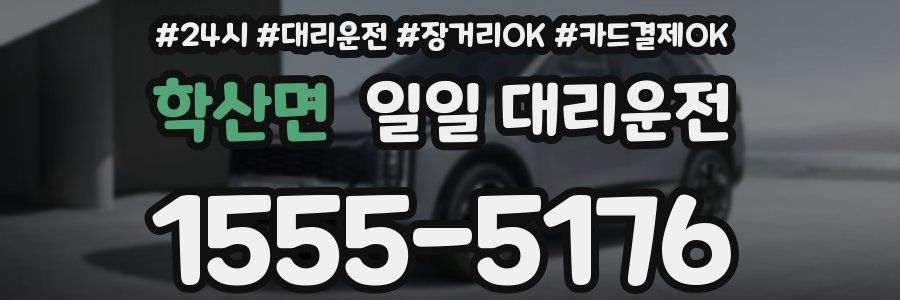 학산면 일일 대리운전