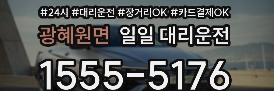 광혜원면 일일 대리운전