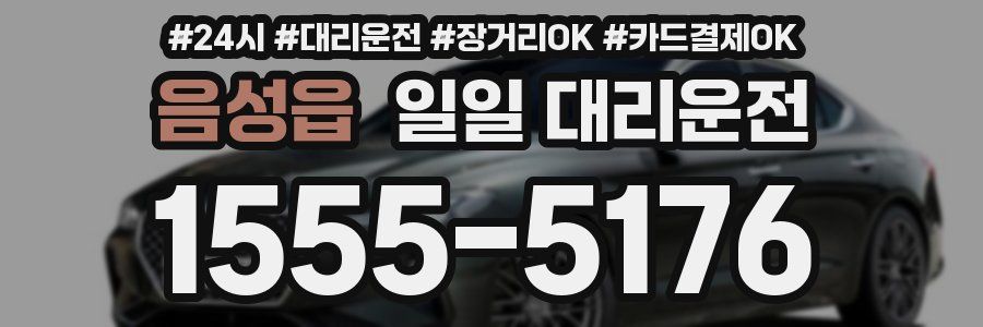 음성읍 일일 대리운전