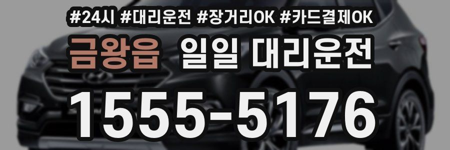 금왕읍 일일 대리운전