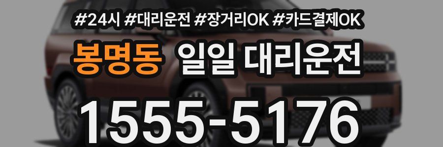 봉명동 일일 대리운전