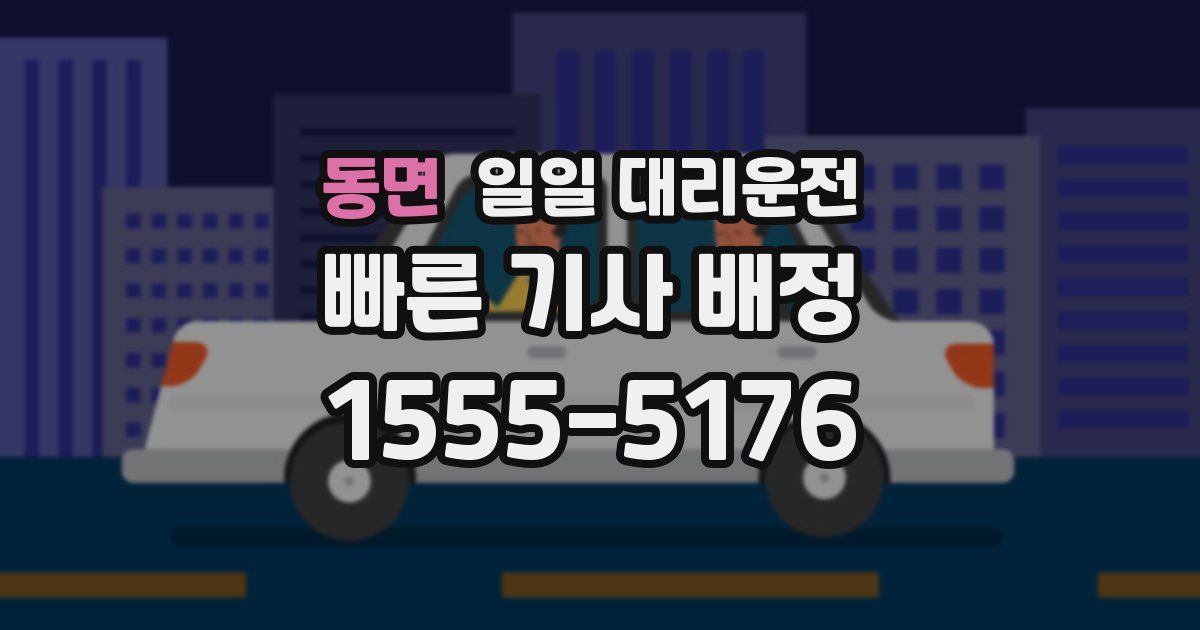 동면 일일 대리운전