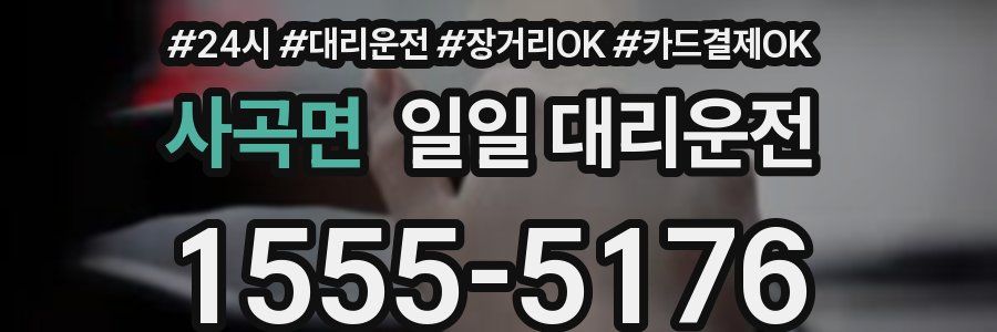 사곡면 일일 대리운전