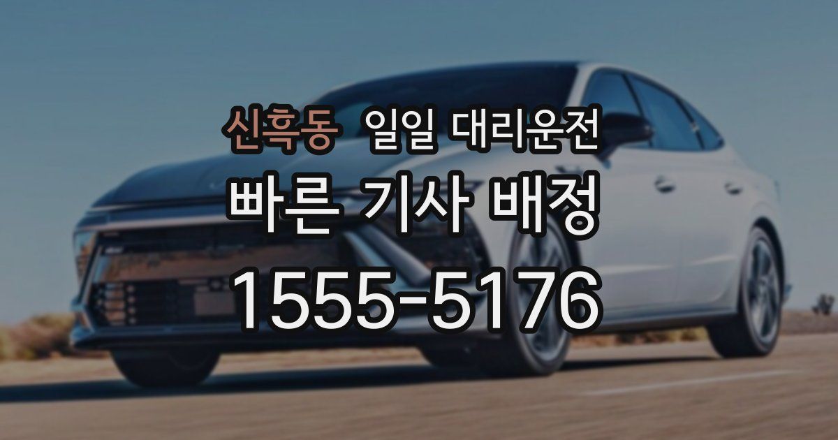 신흑동 일일 대리운전