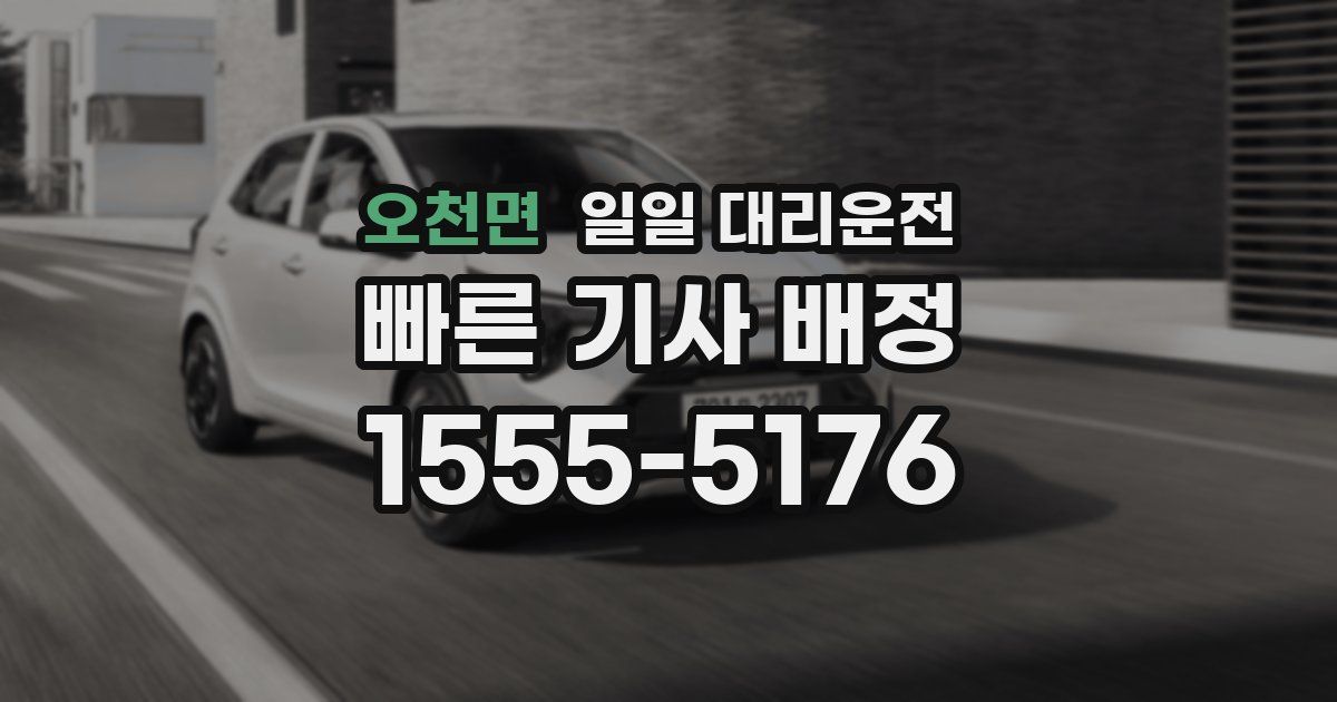 오천면 일일 대리운전