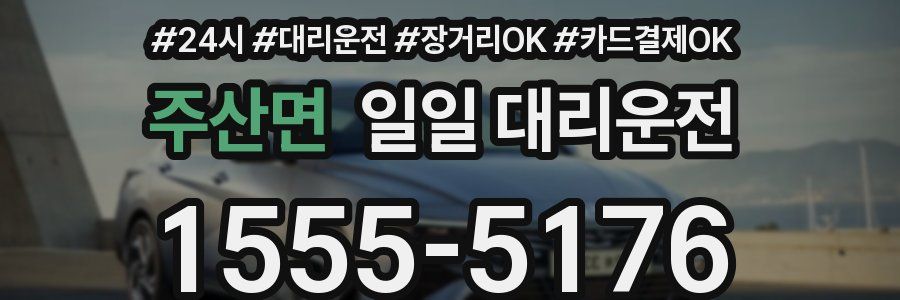 주산면 일일 대리운전