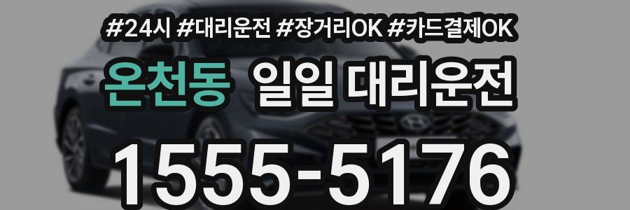 온천동 일일 대리운전