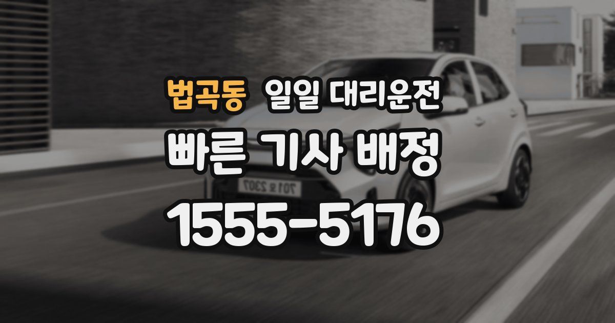 법곡동 일일 대리운전