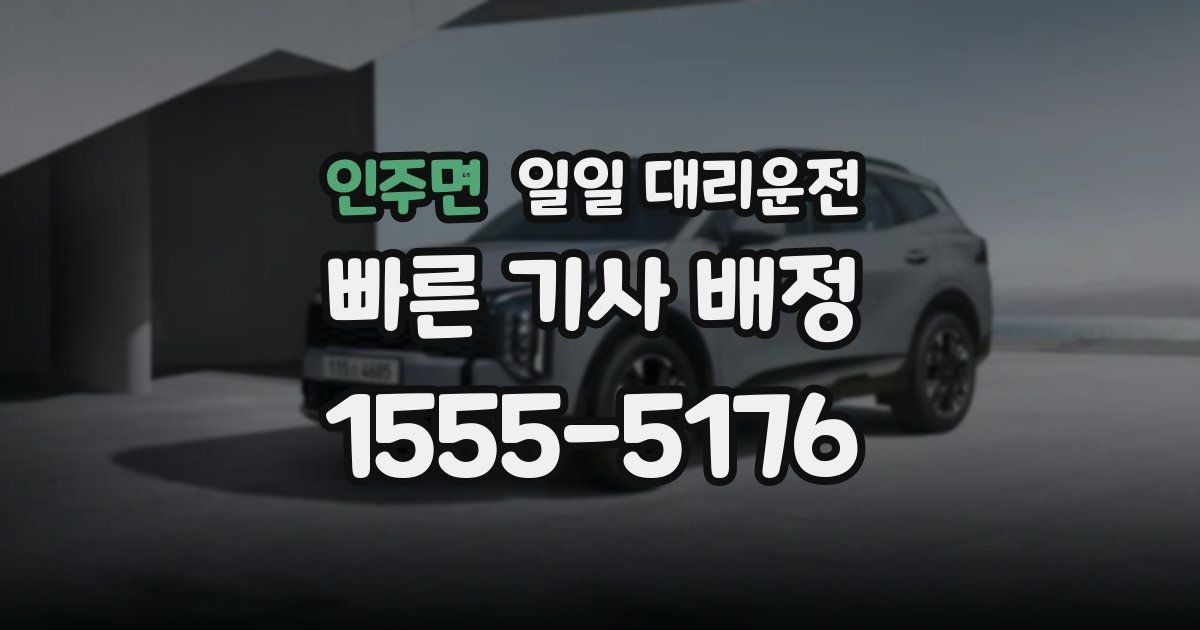 인주면 일일 대리운전