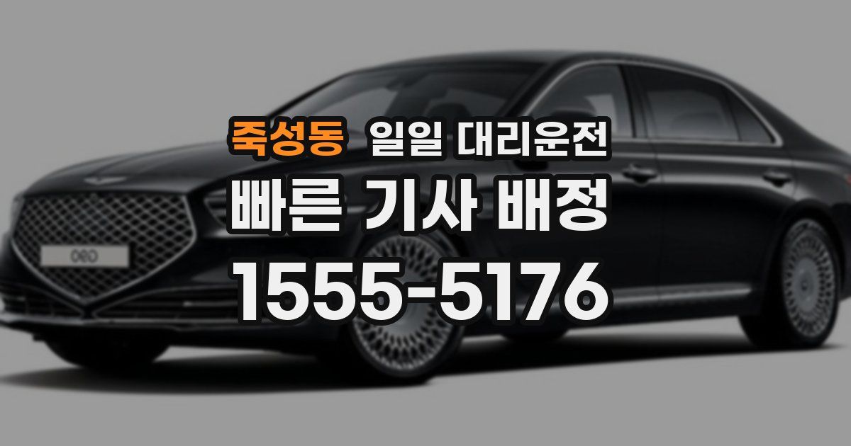 죽성동 일일 대리운전