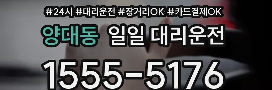 양대동 일일 대리운전
