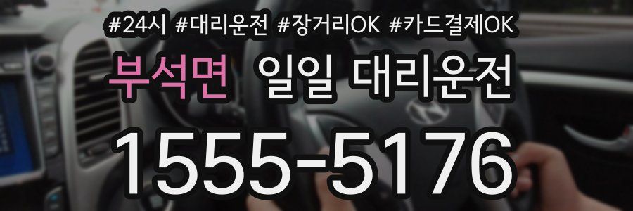 부석면 일일 대리운전
