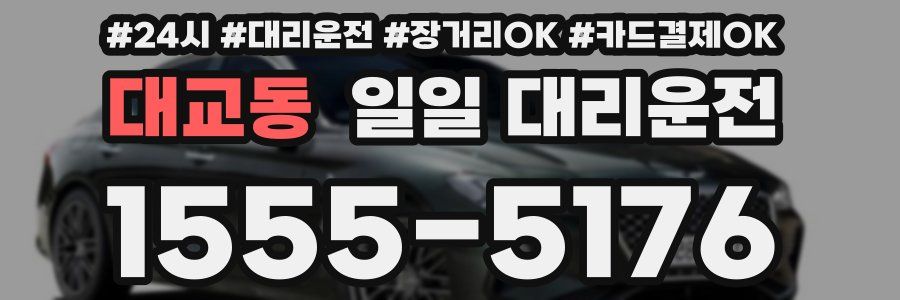 대교동 일일 대리운전
