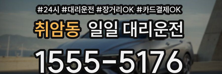 취암동 일일 대리운전