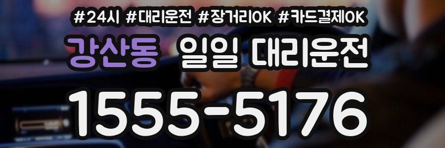 강산동 일일 대리운전