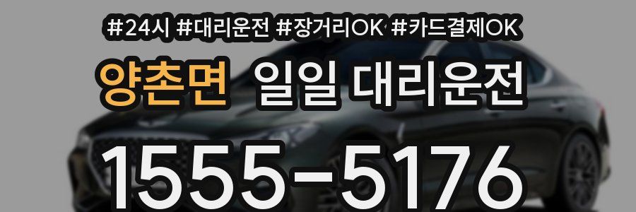 양촌면 일일 대리운전