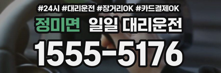 정미면 일일 대리운전