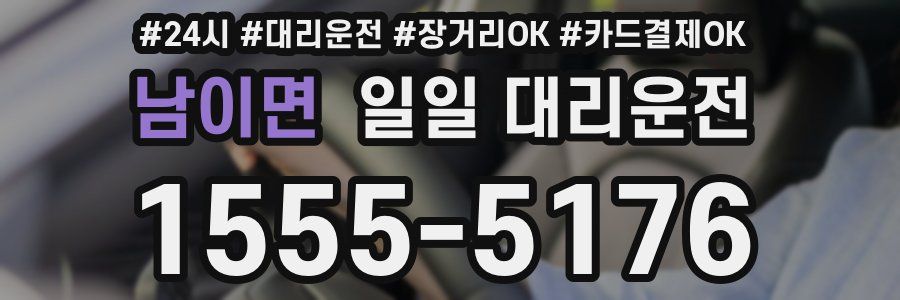 남이면 일일 대리운전