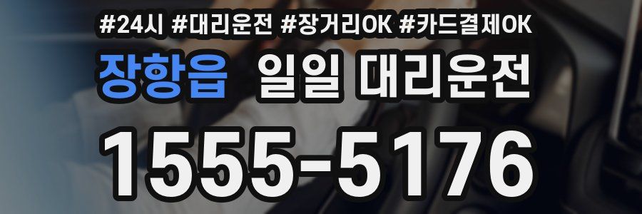 장항읍 일일 대리운전