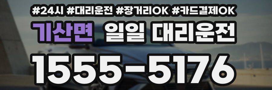 기산면 일일 대리운전