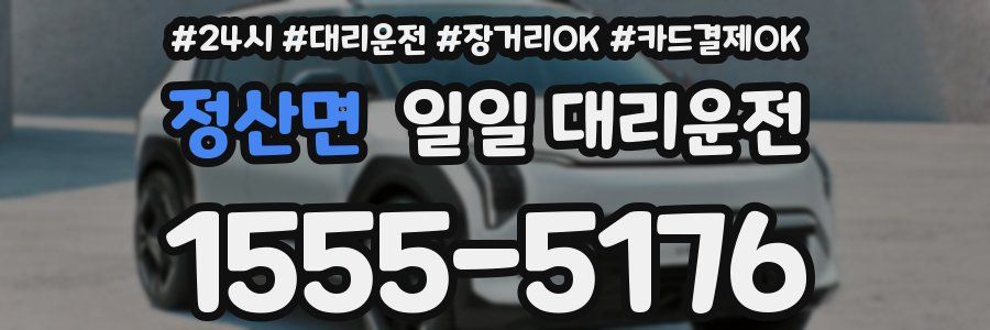 정산면 일일 대리운전