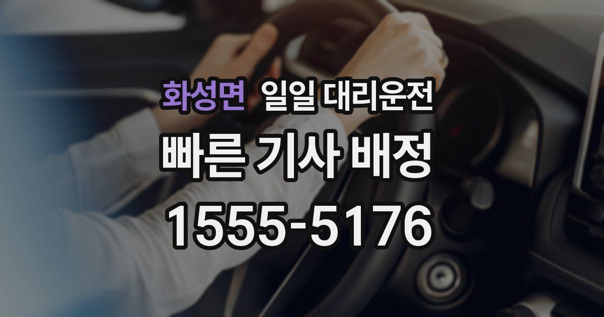 화성면 일일 대리운전