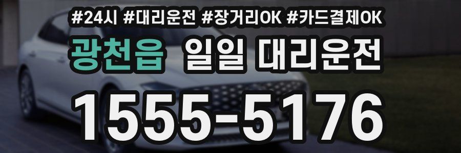광천읍 일일 대리운전