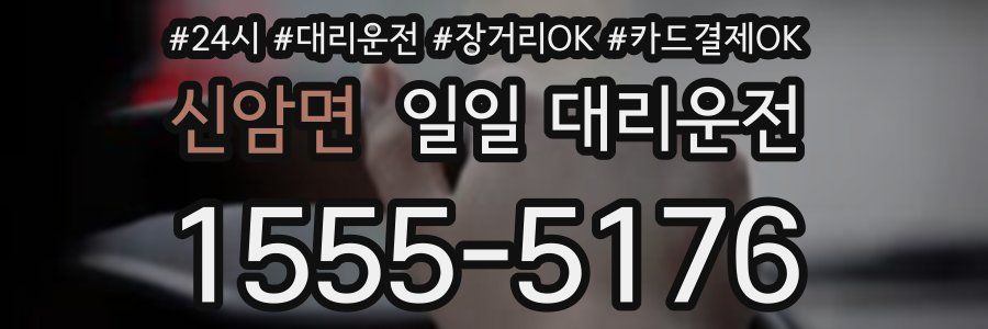 신암면 일일 대리운전