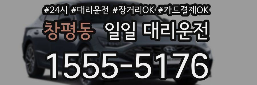 창평동 일일 대리운전