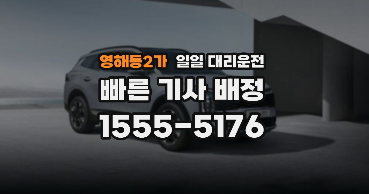 영해동2가 일일 대리운전