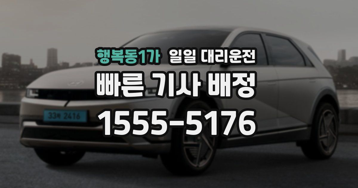 행복동1가 일일 대리운전