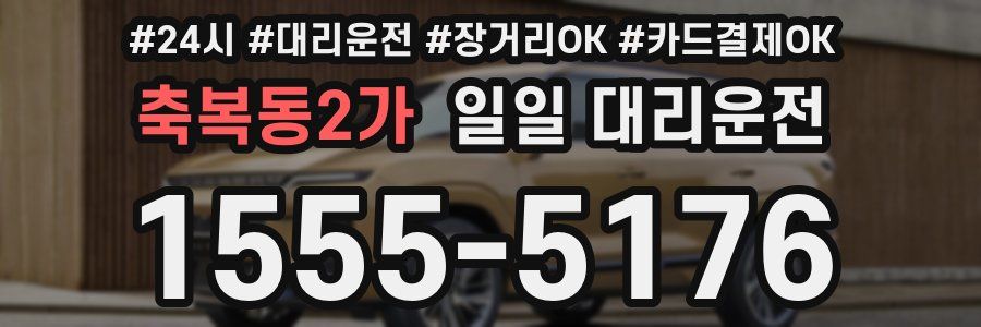 축복동2가 일일 대리운전