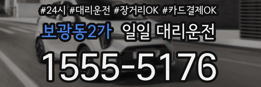 보광동2가 일일 대리운전