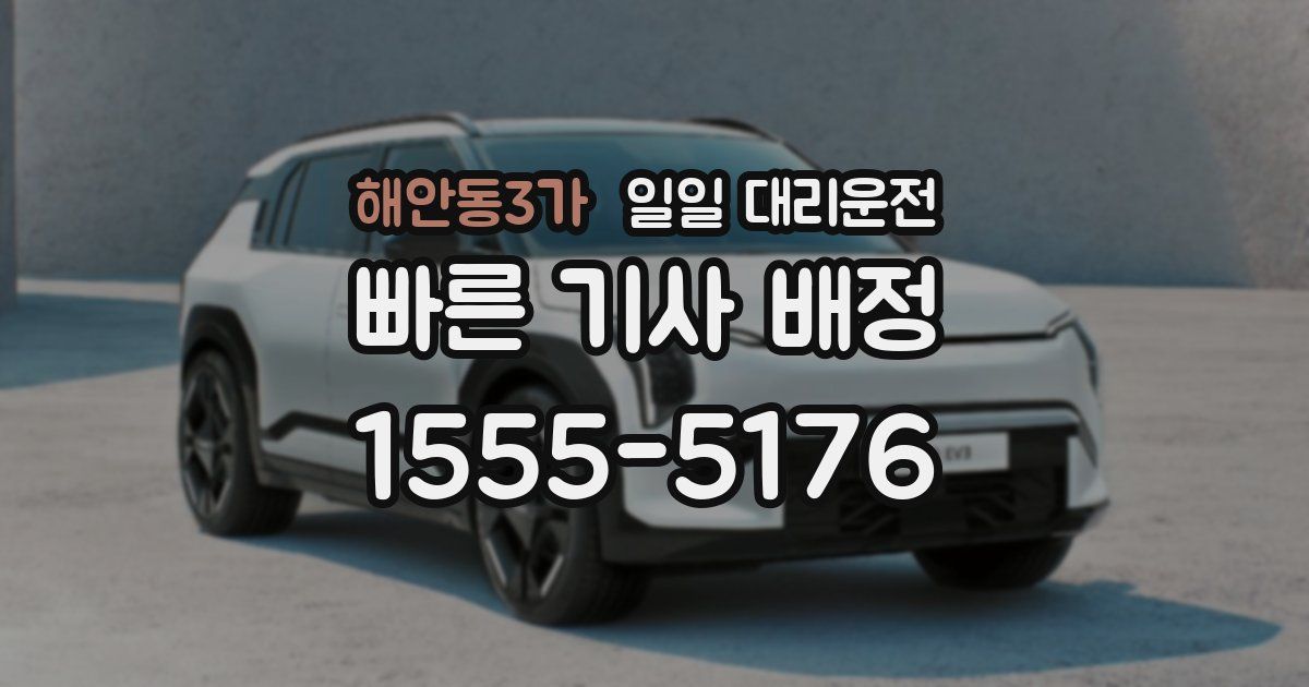해안동3가 일일 대리운전