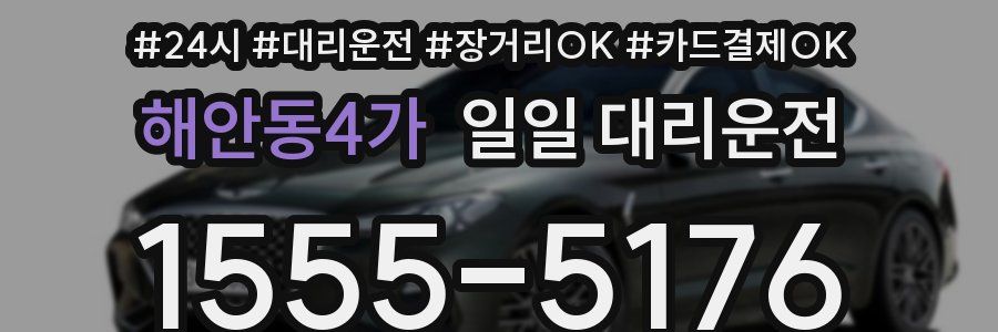 해안동4가 일일 대리운전