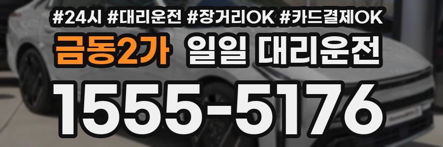 금동2가 일일 대리운전
