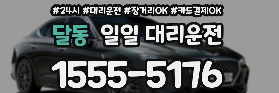 달동 일일 대리운전