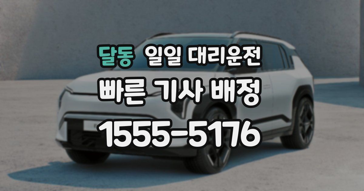 달동 일일 대리운전