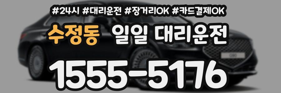 수정동 일일 대리운전