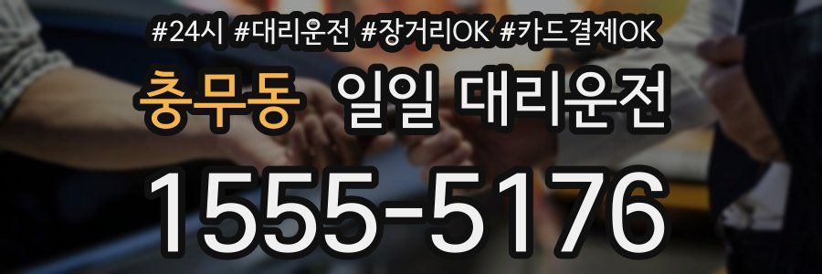 충무동 일일 대리운전