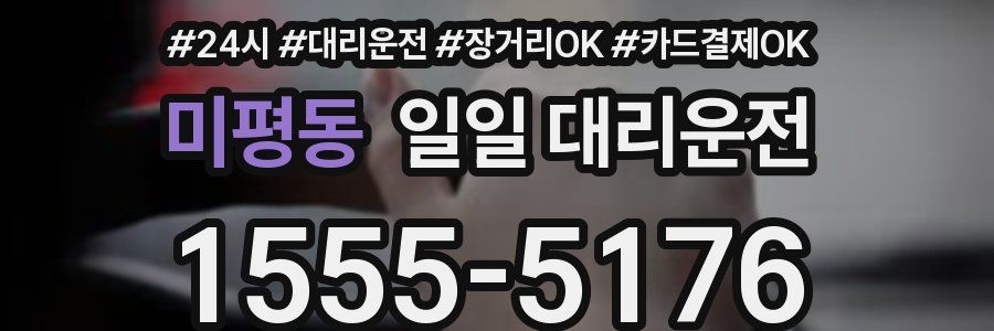 미평동 일일 대리운전