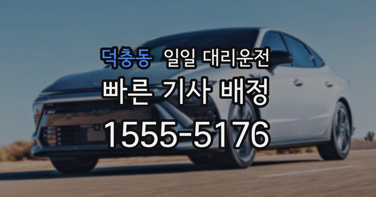 덕충동 일일 대리운전