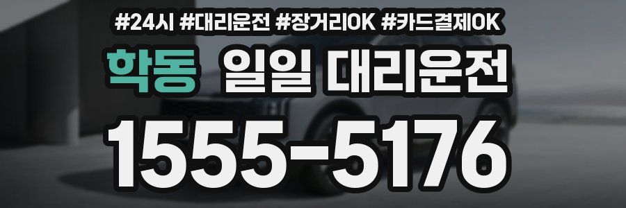 학동 일일 대리운전