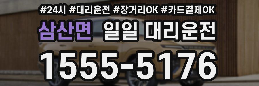 삼산면 일일 대리운전